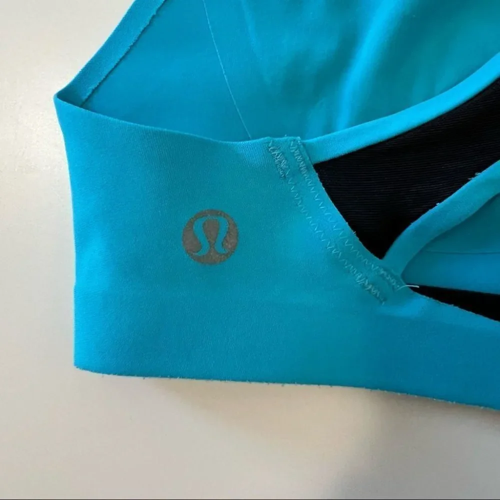 Lululemon Itty Bracer Bra Sports Bra Spry Blue - Picture 7 of 9